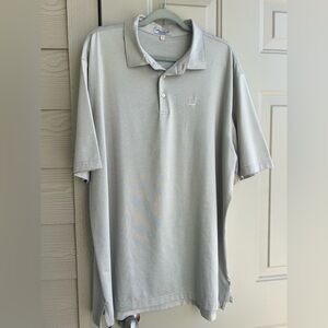 Peter Millar XXL Golf Summer Comfort Performance Polo Shirt Short Sleeve grey